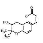 CAS#: 1147-25-7， 9-Hydroxy-8,8-Dimethyl-9,10-Dihydro-2H,8H-Pyrano[2,3-f]Chromen-2-One
