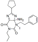 CAS 登录号:116370-32-2, 3-(2-(4-氨基-3-(碘-125I)苯基)乙基)-8-环戊基-3,7-二氢-1-丙基-1H-嘌呤-2,6-二酮