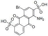 CAS 登录号：117-13-5， 5-氨基-8-溴-9,10-二氧代蒽-1,6-二磺酸