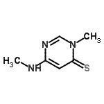 CAS 登录号：1195-41-1， 3-甲基-6-(甲基氨基)-4(3H)-嘧啶硫酮