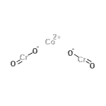 结构式 CAS# 12016-69-2, 二[氧代(氧代)铬]钴(2+)