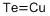structure of CAS# 12019-23-7, Copper Telluride (CuTe);Telluroxocopper;Copper Telluride;Copper Telluride (Cute)