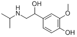 CAS#: 1212-03-9， 4-[1-Hydroxy-2-(Propan-2-Ylamino)Ethyl]-2-Methoxyphenol Hydrochloride