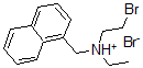 CAS 登录号:1214-27-3, 2-溴乙基-乙基-(萘-1-基甲基)溴化铵