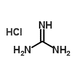 结构式 CAS# 121616-39-5, (<sup>15</sup>N<sub>3</sub>)胍盐酸盐(1:1)