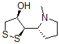 CAS 登录号：121702-91-8， (3R,4R)-3-[(2R)-1-甲基吡咯烷-2-基]二噻戊环-4-醇