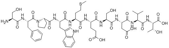 CAS#: 122018-91-1， Seryl-phenylalanyl-prolyl-tryptophyl-methionyl-glutamyl-seryl-asparaginyl-valyl-threonine