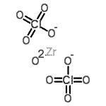 结构式 CAS# 12205-73-1, 锆二高氯酸盐氧化物八水合物