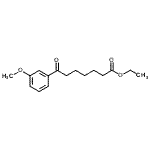 结构式 CAS# 122115-58-6, 乙基7-(3-甲氧基苯基)-7-氧代庚酸酯