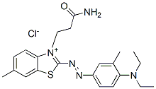 CAS#: 12221-39-5， 3-(3-Amino-3-Oxopropyl)-2-[[4-(Diethylamino)-M-Tolyl]Azo]-6-Methylbenzothiazolium Chloride