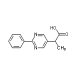 CAS#: 122377-62-2， 2-(2-Phenyl-5-Pyrimidinyl)Propanoic Acid
