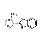 CAS 登录号：122500-80-5， 2-(5-甲基-1H-吡唑-1-基)-1,3-苯并噻唑