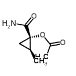 CAS#: 123032-99-5， (1S,2S)-1-Carbamoyl-2-Methylcyclopropyl Acetate