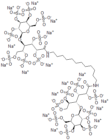 CAS 登录号：123072-48-0， N,N'-1,3-丙烷二基二(4-O-(2,3,4,6-四-O-磺基-beta-D-吡喃半乳糖基)-D-葡糖酰胺 2,2',3,3',5,5',6,6'-八(氢硫酸酯)十六钠盐