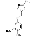 CAS#: 123216-99-9， 5-[(3,4-Dimethylphenoxy)Methyl]-1,3,4-Thiadiazol-2-Amine