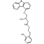 CAS#: 123372-13-4， 2-(2-{[3-(9H-Carbazol-4-Yloxy)-2-Hydroxypropyl]Amino}Ethoxy)Phenol