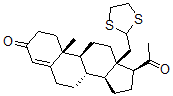 CAS#: 123376-04-5， (8S,9S,10R,13R,14S,17S)-17-Acetyl-13-(1,3-Dithiolan-2-Ylmethyl)-10-Methyl-1,2,6,7,8,9,11,12,14,15,16,17-Dodecahydrocyclopenta[a]Phenanthren-3-One