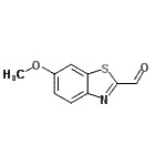结构式 CAS# 123511-58-0, 6-甲氧基-1,3-苯并噻唑-2-甲醛