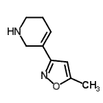 CAS#: 123686-29-3， 5-(5-Methyl-1,2-Oxazol-3-Yl)-1,2,3,6-Tetrahydropyridine