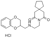 结构式 CAS# 124756-23-6, 比螺酮甲磺酸盐