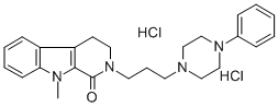 CAS#: 124824-14-2， 9-Methyl-2-[3-(4-Phenylpiperazin-1-Yl)Propyl]-3,4-Dihydropyrido[3,4-b]Indol-1-One Dihydrochloride