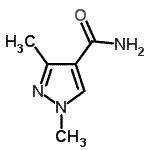 CAS 登录号：124845-21-2， 1,3-二甲基-1H-吡唑-4-甲酰胺