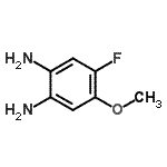 结构式 CAS# 125163-15-7, 4-氟-5-甲氧基-1,2-苯二胺