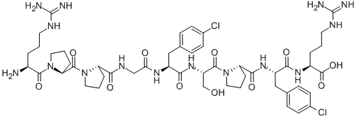 CAS#: 125229-63-2， 5-(4-Chloro-L-Phenylalanine)-8-(4-Chloro-L-Phenylalanine)-Bradykinin
