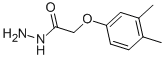 structure of CAS# 125298-97-7, (3,4-Dimethyl-Phenoxy)-Acetic Acid Hydrazide;2-(3,4-Dimethylphenoxy)Ethanehydrazide;Zinc00084203;Sbb005111