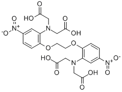 CAS 登录号：125367-32-0， N,N'-[1,2-乙烷二基二[氧基(4-硝基-2,1-亚苯基)]]二[N-(羧甲基)-甘氨酸]