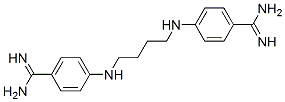 CAS#: 125880-82-2， 4-[4-[(4-Carbamimidoylphenyl)Amino]Butylamino]Benzenecarboximidamide