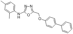 CAS#: 126006-85-7， N-(2,4-Dimethylphenyl)-5-[(4-Phenylphenoxy)Methyl]-1,3,4-Oxadiazol-2-Amine