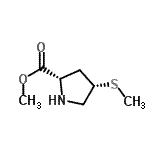 CAS#: 126111-07-7， Methyl (4S)-4-(Methylsulfanyl)-L-Prolinate