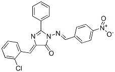 CAS#: 126293-35-4， (5Z)-5-[(2-Chlorophenyl)Methylidene]-3-[(4-Nitrophenyl)Methylideneamino]-2-Phenylimidazol-4-One