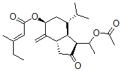CAS#: 126453-63-2， [(1S,3aS,5S,7R,7aR)-1-(1-Acetyloxyethyl)-4-Methylidene-2-Oxo-7-Propan-2-Yl-3,3a,5,6,7,7a-Hexahydro-1H-Inden-5-Yl] (E)-3-Methylpent-2-Enoate