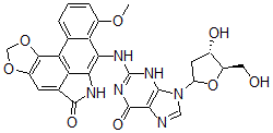 CAS#: 127191-85-9， 2'-Deoxy-N-(5,6-Dihydro-8-Methoxy-5-Oxobenzo(f)-1,3-Benzodioxolo(6,5,4-cd)Indol-7-Yl)Guanosine