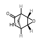 CAS 登录号：127801-86-9， (1R,2S,4R,5S)-3-氧杂-6-氮杂三环[3.2.1.0<sup>2,4</sup>]辛烷-7-酮