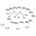 结构式 CAS# 12790-48-6, 钌红四水合物