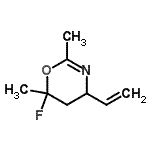 CAS#: 128102-02-3， 6-Fluoro-2,6-Dimethyl-4-Vinyl-5,6-Dihydro-4H-1,3-Oxazine