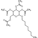 CAS#: 128299-96-7， Octyl 2,3,4,6-Tetra-O-Acetylhexopyranoside