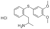CAS#: 128959-18-2， 1-[2-(3,4-Dimethoxyphenyl)Sulfanylphenyl]Propan-2-Amine Hydrochloride