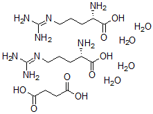 CAS#: 129505-32-4， DL-Arginine butanedioate (2:1) tetrahydrate