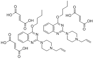 CAS#: 129663-99-6， 2-(4-Allyl-1-piperazinyl)-4-butoxyquinazoline fumarate (2:3)