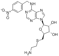 CAS#: 130117-76-9， (2S,3S,4R,5R)-2-(2-Aminoethylsulfanylmethyl)-5-[6-[(4-Nitrophenyl)Methylamino]Purin-9-Yl]Oxolane-3,4-Diol