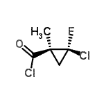 CAS#: 130340-07-7， (1S,2S)-2-Chloro-2-Fluoro-1-Methylcyclopropanecarbonyl Chloride