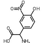 CAS#: 132203-87-3， Amino(4-Hydroxy-3-Nitrophenyl)Acetic Acid