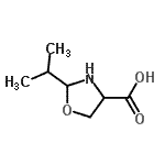 CAS#: 13227-13-9， 2-Isopropyl-1,3-Oxazolidine-4-Carboxylic Acid