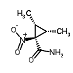 CAS 登录号：132350-80-2， (1R,2R,3S)-2,3-二甲基-1-硝基环丙烷甲酰胺