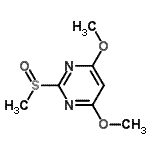CAS#: 132900-07-3， 4,6-Dimethoxy-2-Methylsulfinyl-Pyrimidine