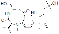 CAS#: 133084-53-4， (2S-(2R*,5R*,9(S*)))-9-(1-Ethenyl-5-Hydroxy-1,5-Dimethyl-3-Hexenyl)-1,2,4,5,6,8-Hexahydro-5-(Hydroxymethyl)-1-Methyl-2-(1-Methylethyl)-3H-Pyrrolo(4,3,2-gh)-1,4-Benzodiazonin-3-One